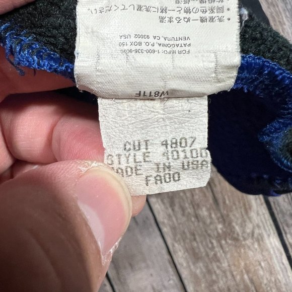 VTG Patagonia Regulator R1 Flash Pullover XL Blue USA Made Baselayer 40100 READ - Picture 6 of 10